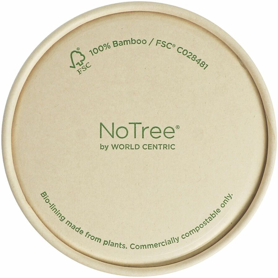 World Centric NoTree Compostable Kraft Paper Lids