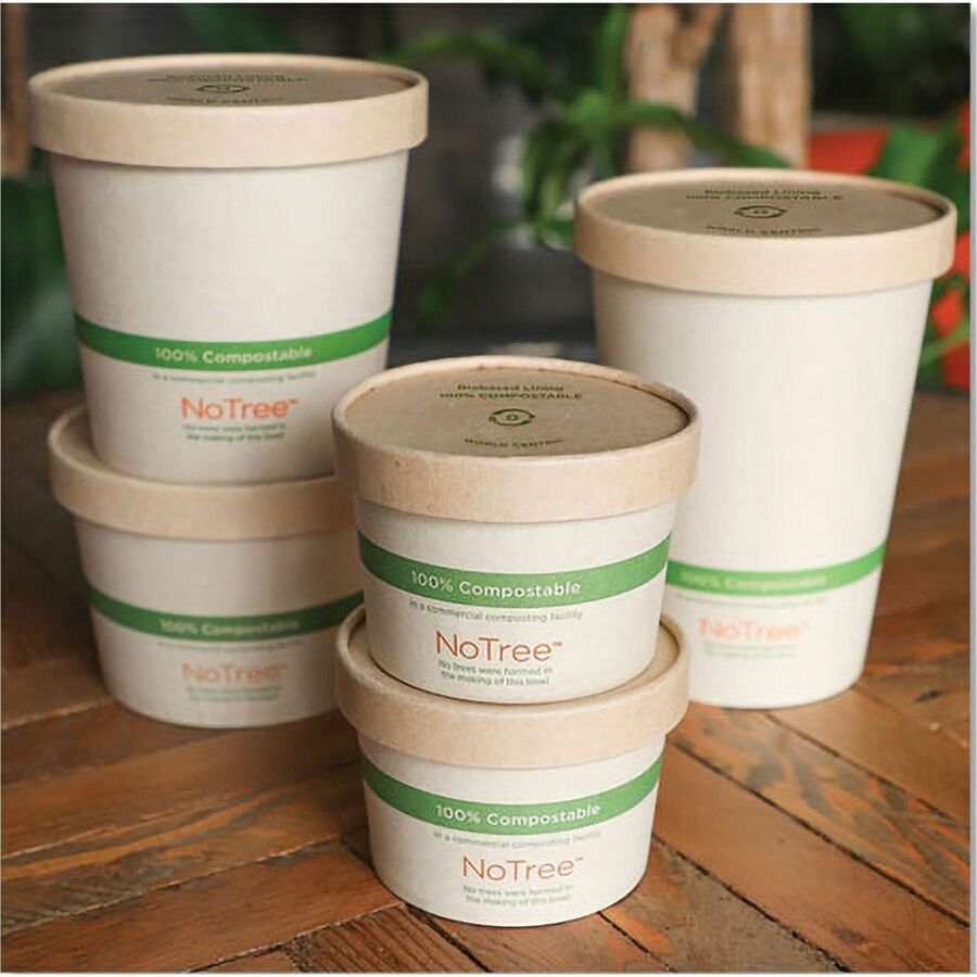 World Centric NoTree Compostable Kraft Paper Lids