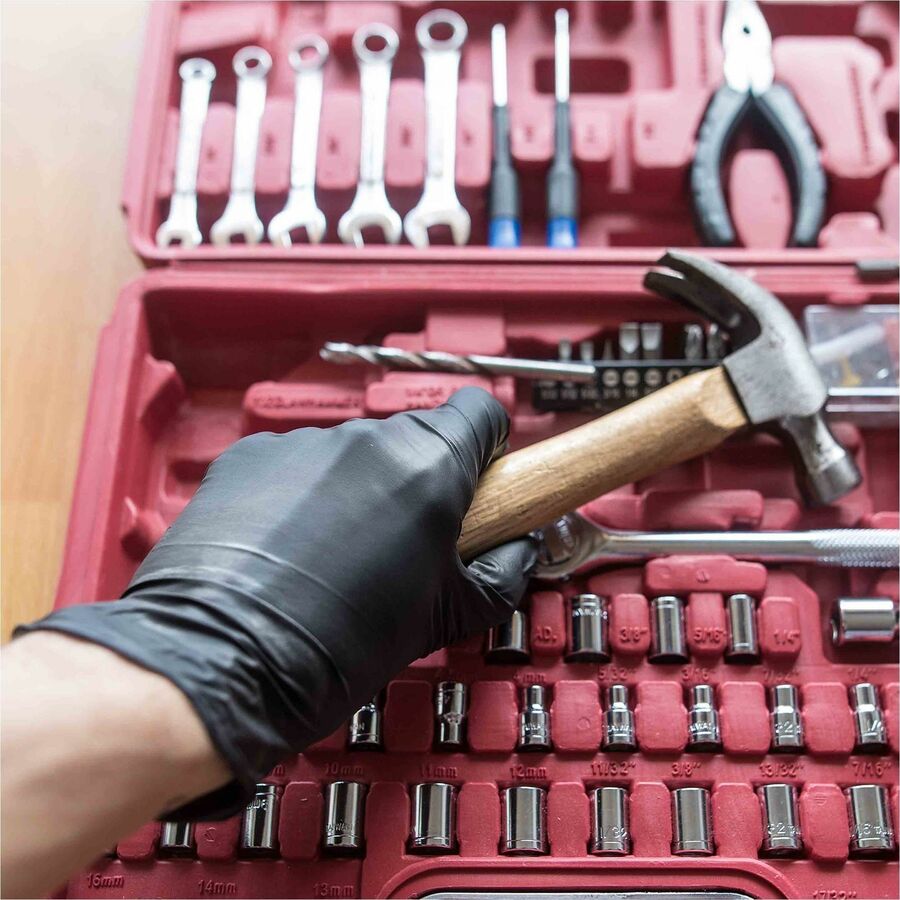 Gloveworks Industrial Black Nitrile Disposable Gloves