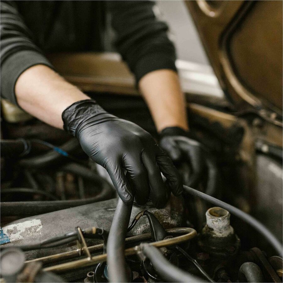 Gloveworks Industrial Black Nitrile Disposable Gloves