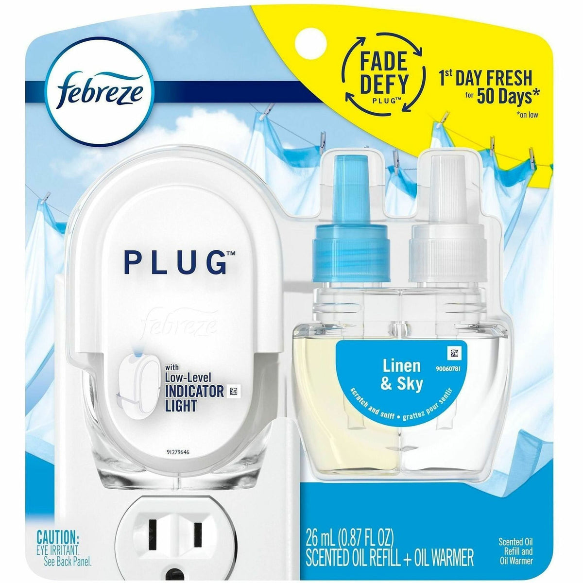 Febreze Plug Linen/Sky Oil Refill