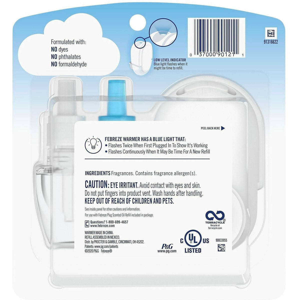 Febreze Plug Linen/Sky Oil Refill