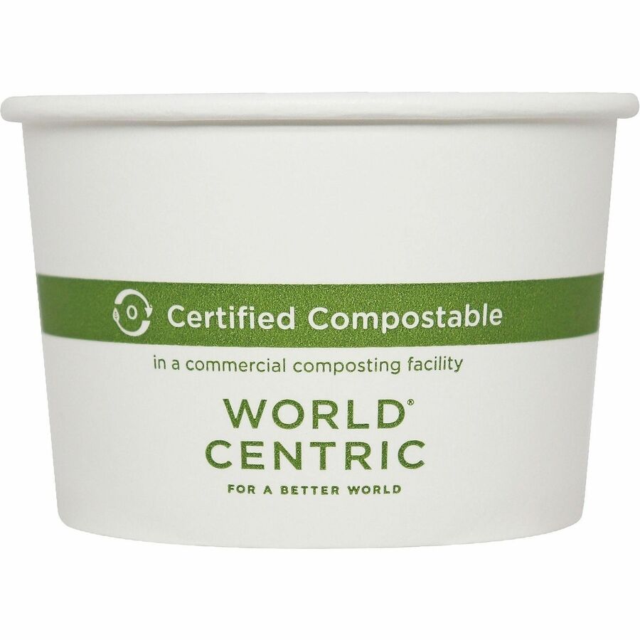 World Centric Compostable White Paper Bowls