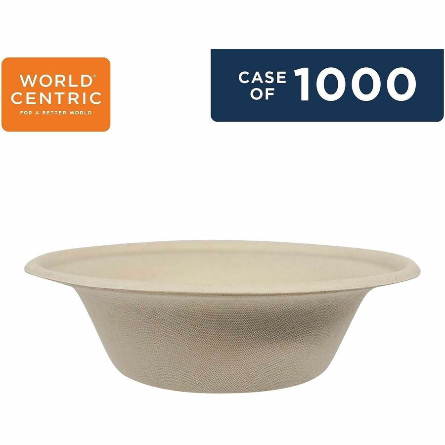 World Centric Compostable 11.5oz Fiber Bowl