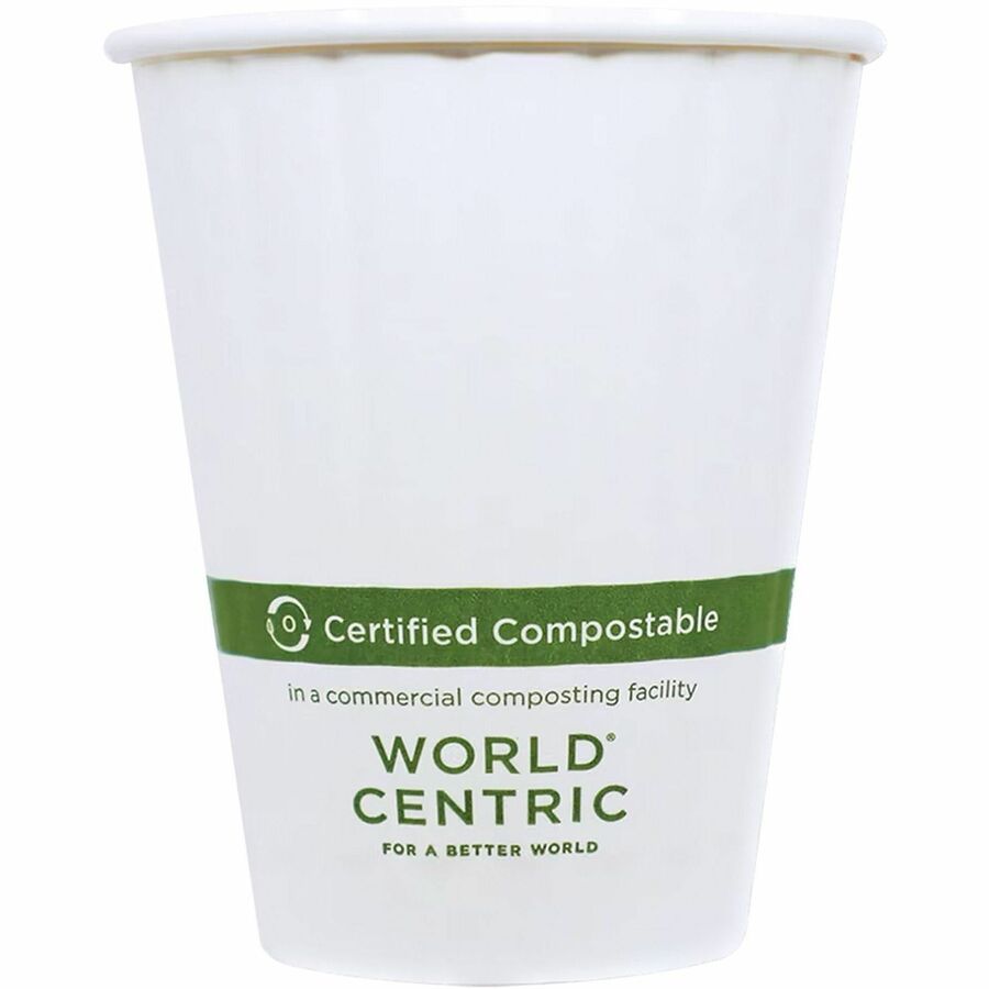 World Centric Compostable Double-Wall Paper Hot Cups