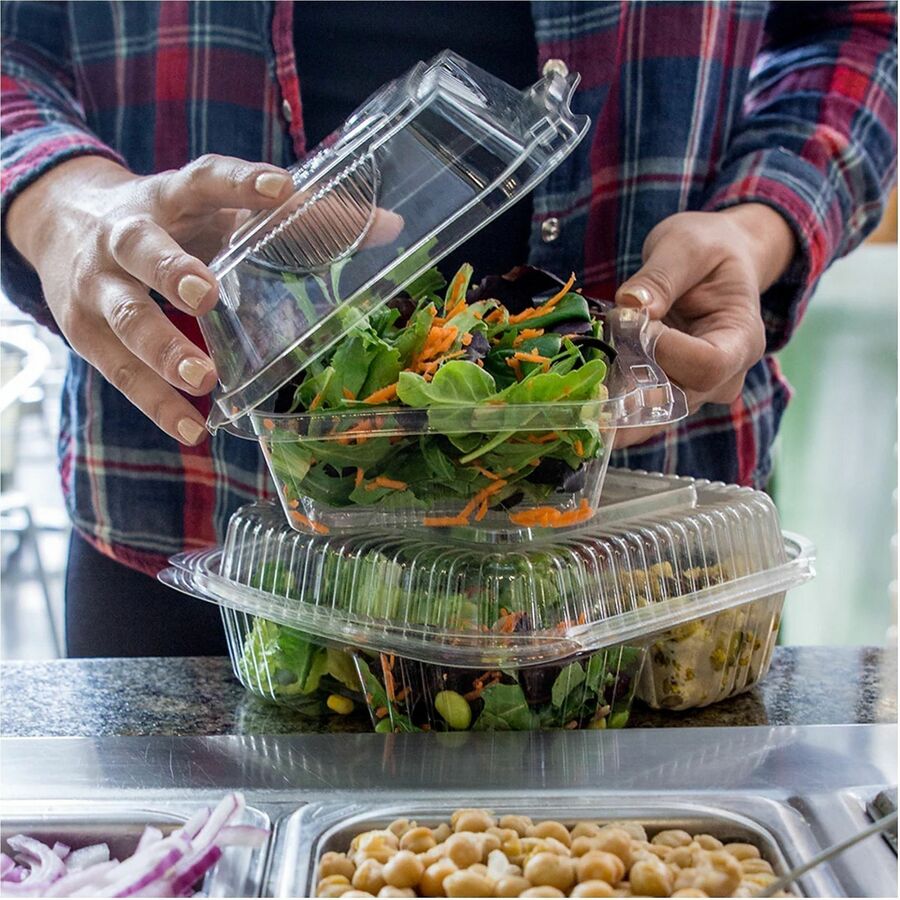 World Centric Compostable Clear Hinged Container