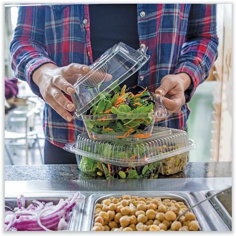 World Centric Compostable Clear Hinged Container