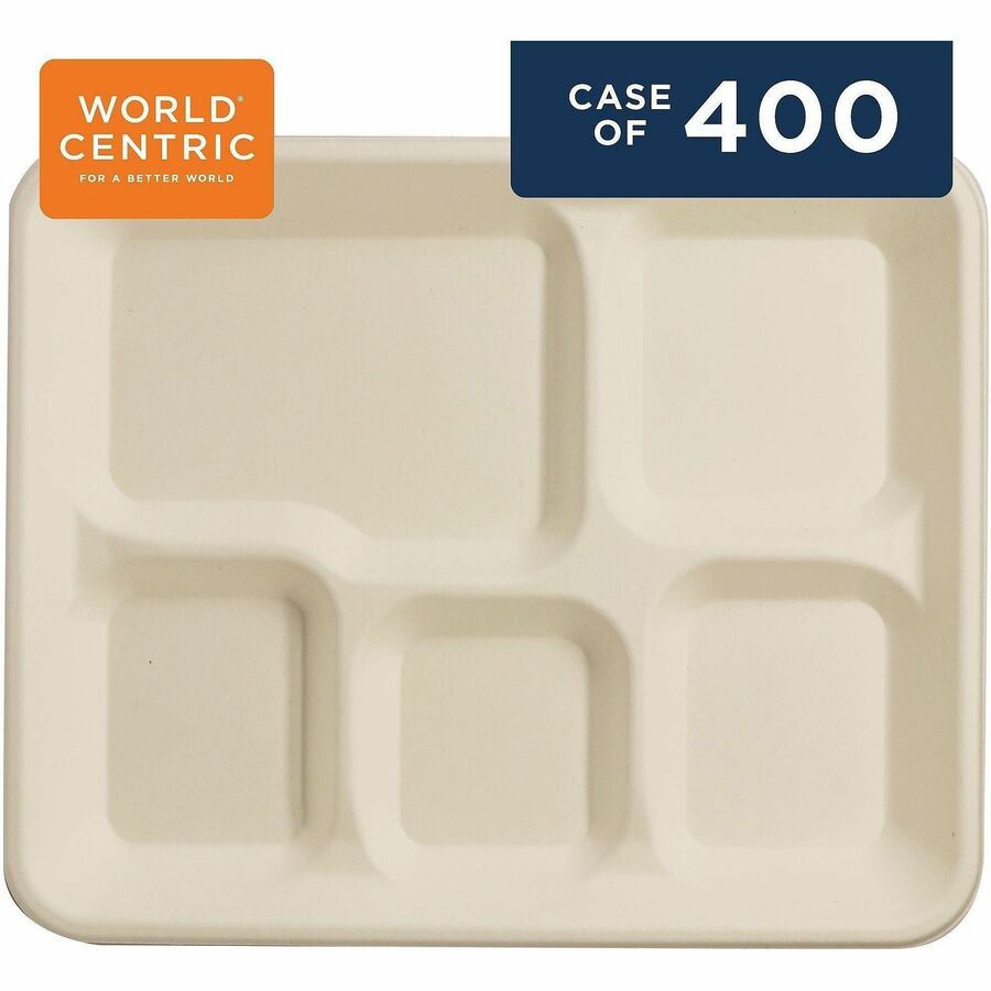 World Centric Fiber Foodservice Trays