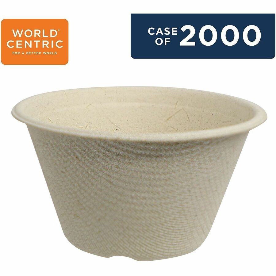 World Centric Compostable Fiber Souffle Cups