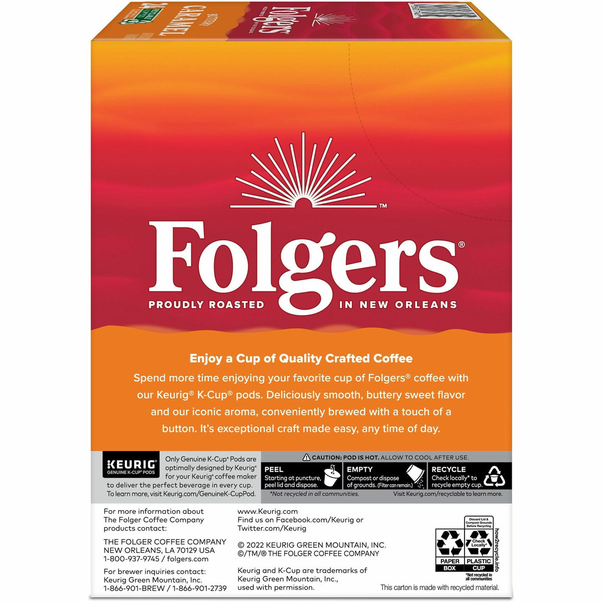 Folgers® K-Cup Buttery Caramel Coffee