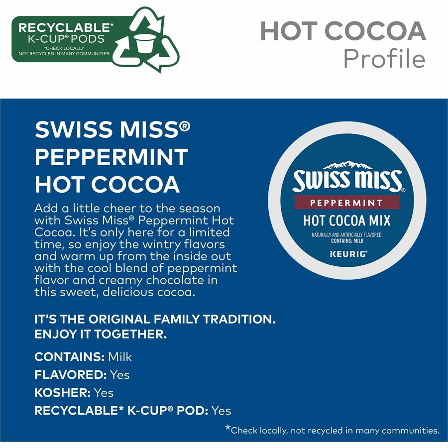 Swiss Miss® K-Cup Peppermint Hot Cocoa
