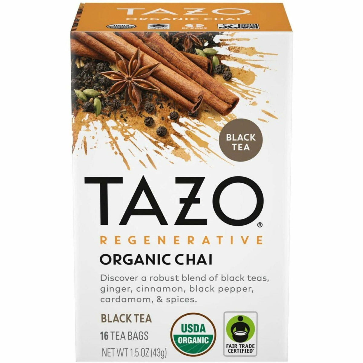 Tazo Regenerative Organic Chai Black Tea Bag