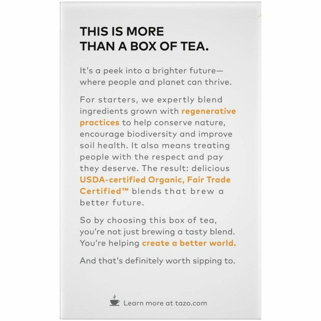 Tazo Regenerative Organic Chai Black Tea Bag