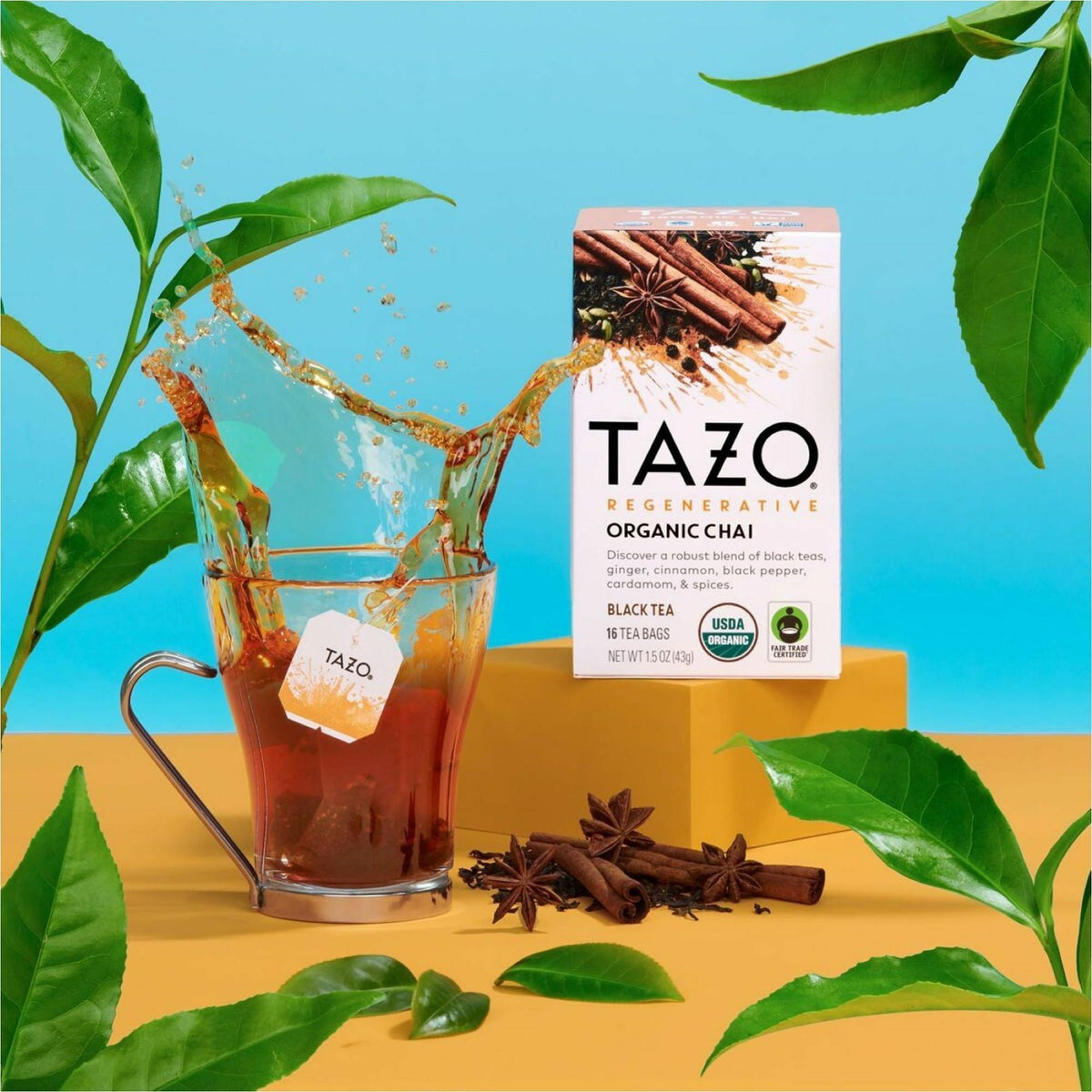 Tazo Regenerative Organic Chai Black Tea Bag