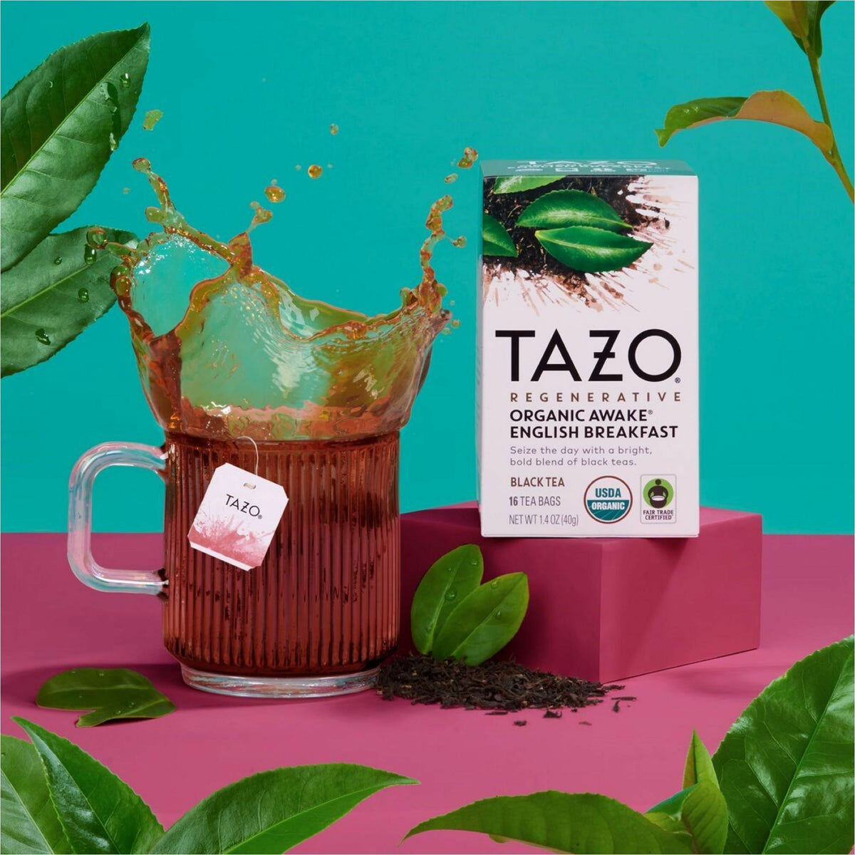 Tazo Regenerative Organic Awake English Breakfast Black Tea Bag
