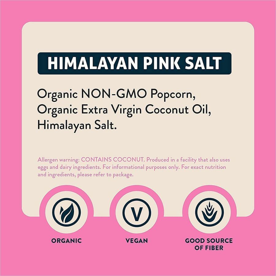 LesserEvil Himalayan Pink Salt Popcorn
