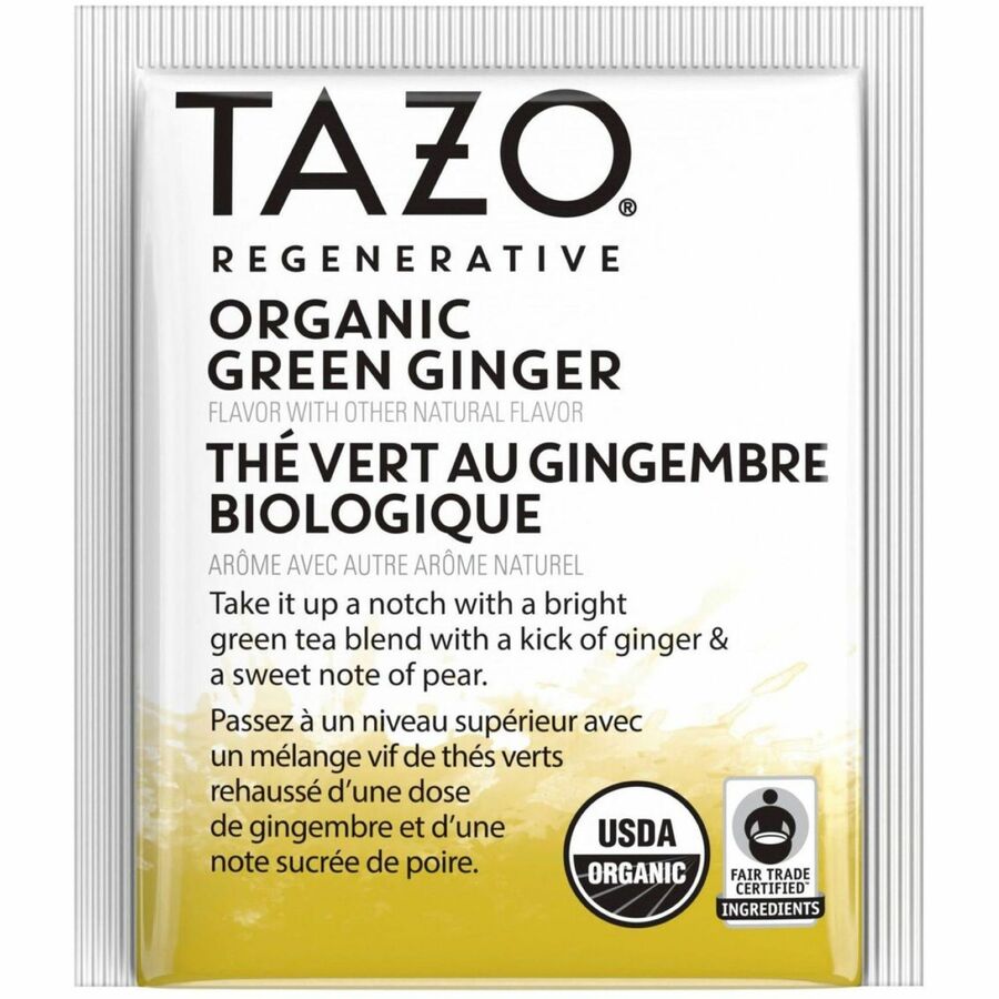 Tazo Regenerative Organic Green Ginger Green Tea Bag