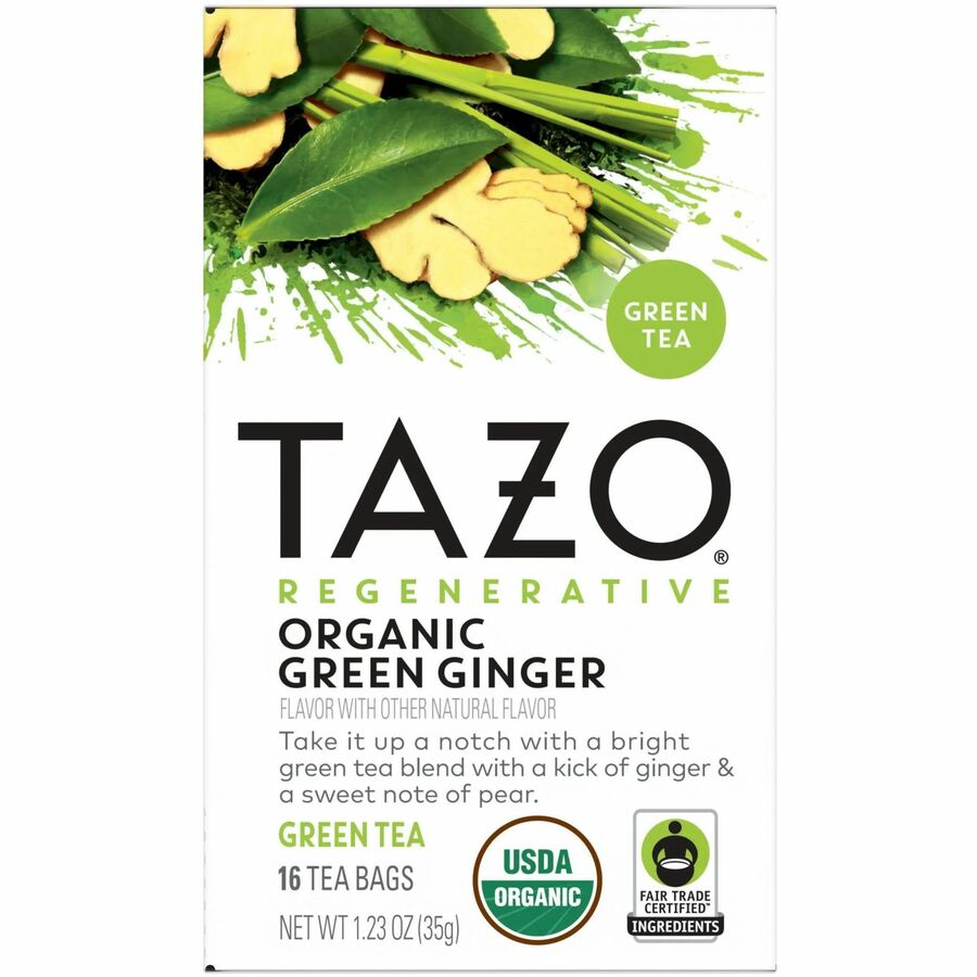 Tazo Regenerative Organic Green Ginger Green Tea Bag
