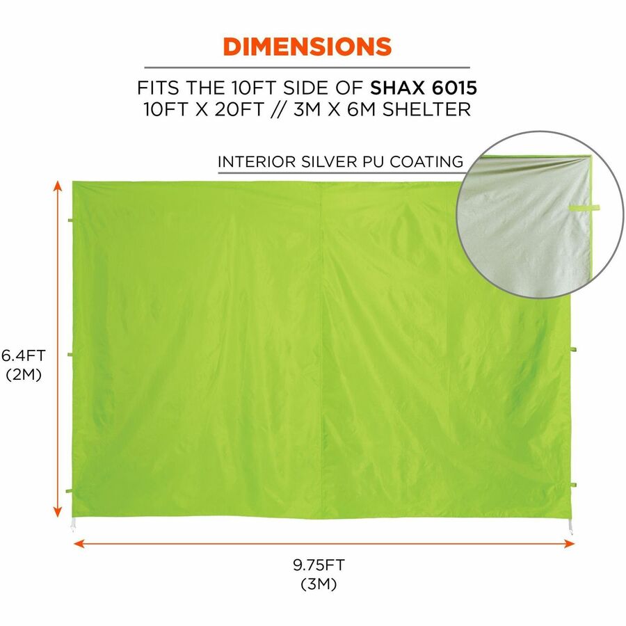Ergodyne 6091 10' Pop-Up Tent Sidewall