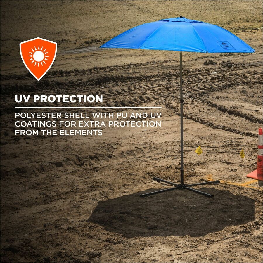 Ergodyne SHAX 6199 Lightweight Work Umbrella and Stand Kit