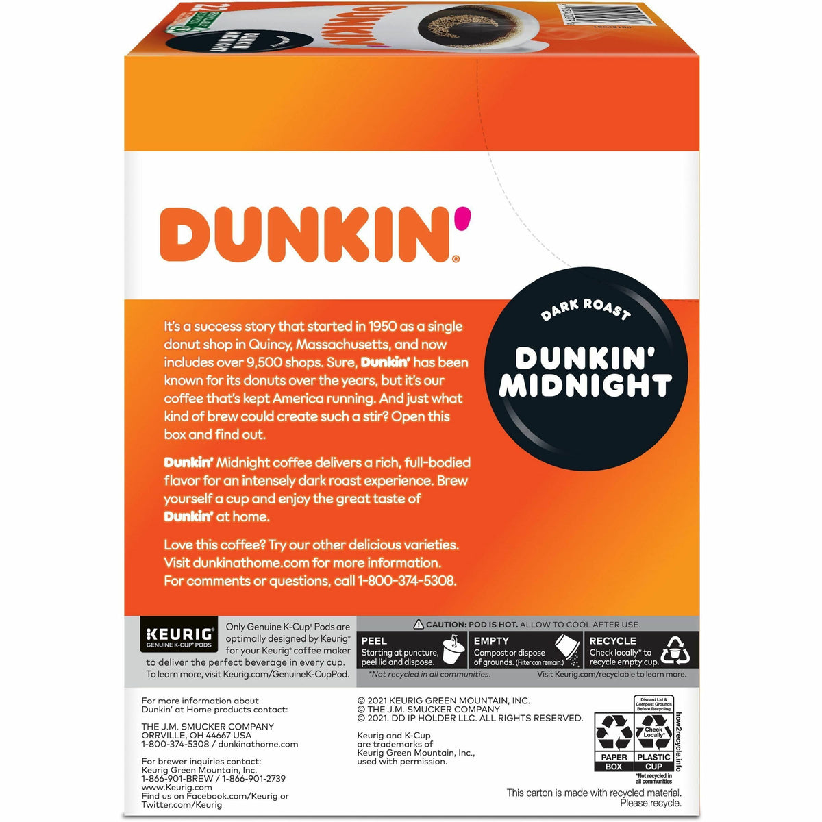 Dunkin'® K-Cup Midnight Coffee