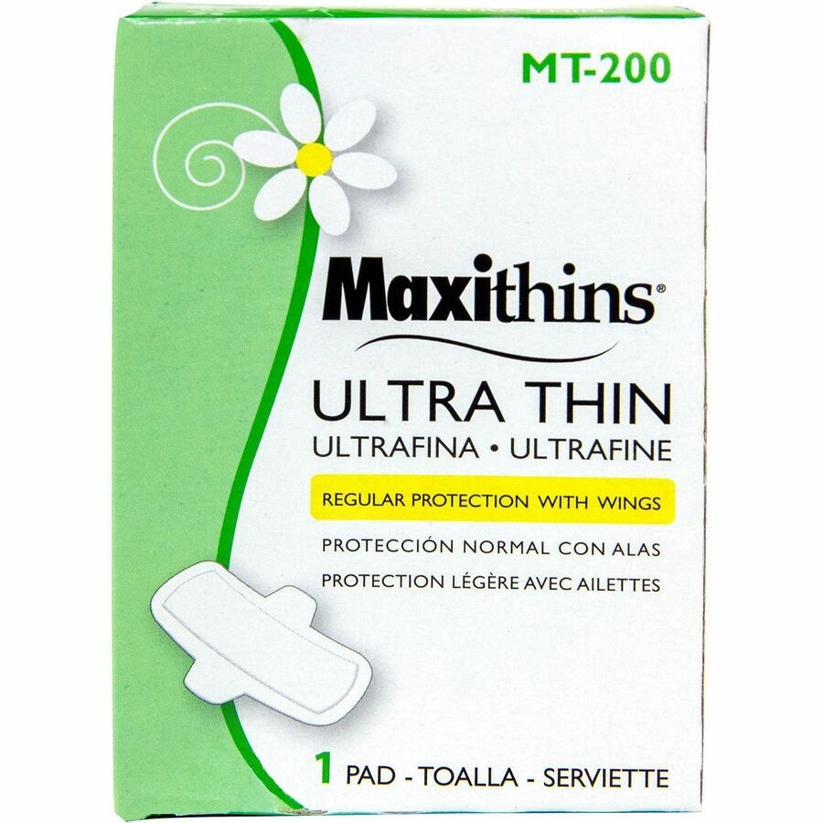 Maxithins Maxi Pad Ultra Thin w/Wings, Vended