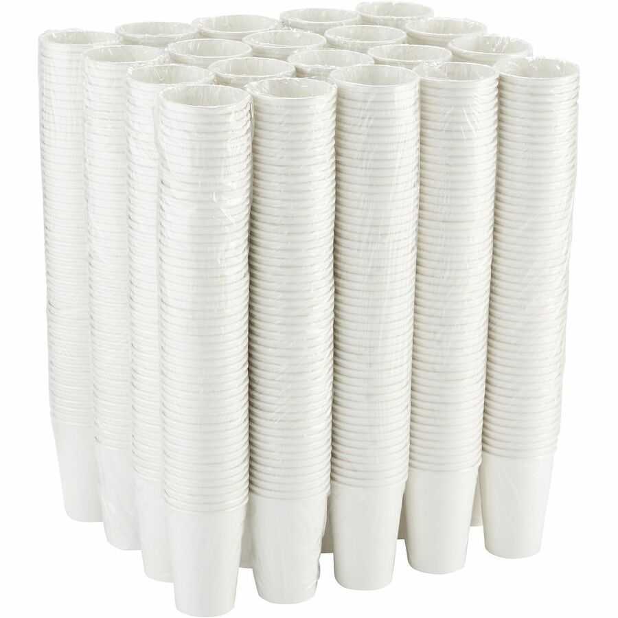 Dixie 16 Ounce Paper Hot Cups, White, 20 / Cartons / 50 Count Per Pack