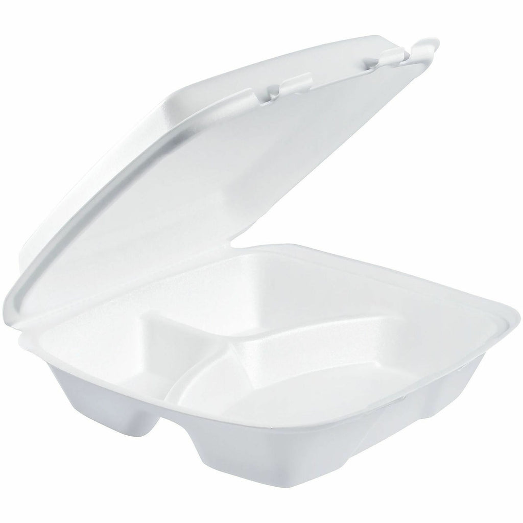 Dart Hinged Foam Takeout Container