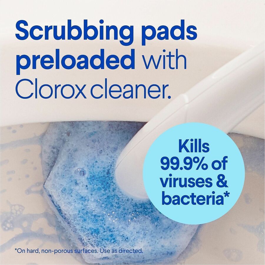 Clorox ToiletWand Toilet Cleaning and Disinfecting Scrubbing Pads Refills