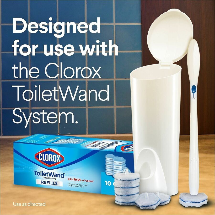 Clorox ToiletWand Toilet Cleaning and Disinfecting Scrubbing Pads Refills