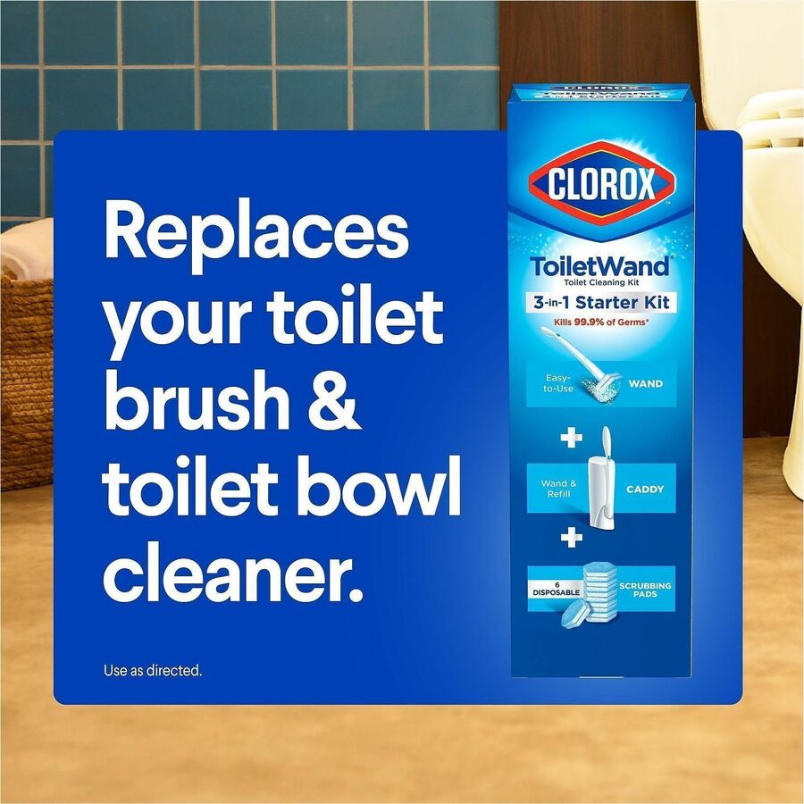 Clorox ToiletWand Toilet Cleaning and Disinfecting Scrubbing Pads Refills