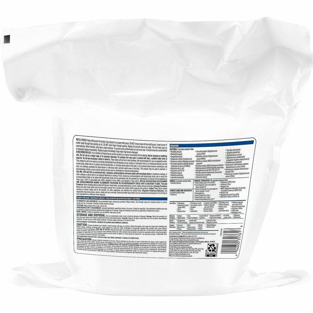 Clorox Healthcare VersaSure Disinfectant Wipes