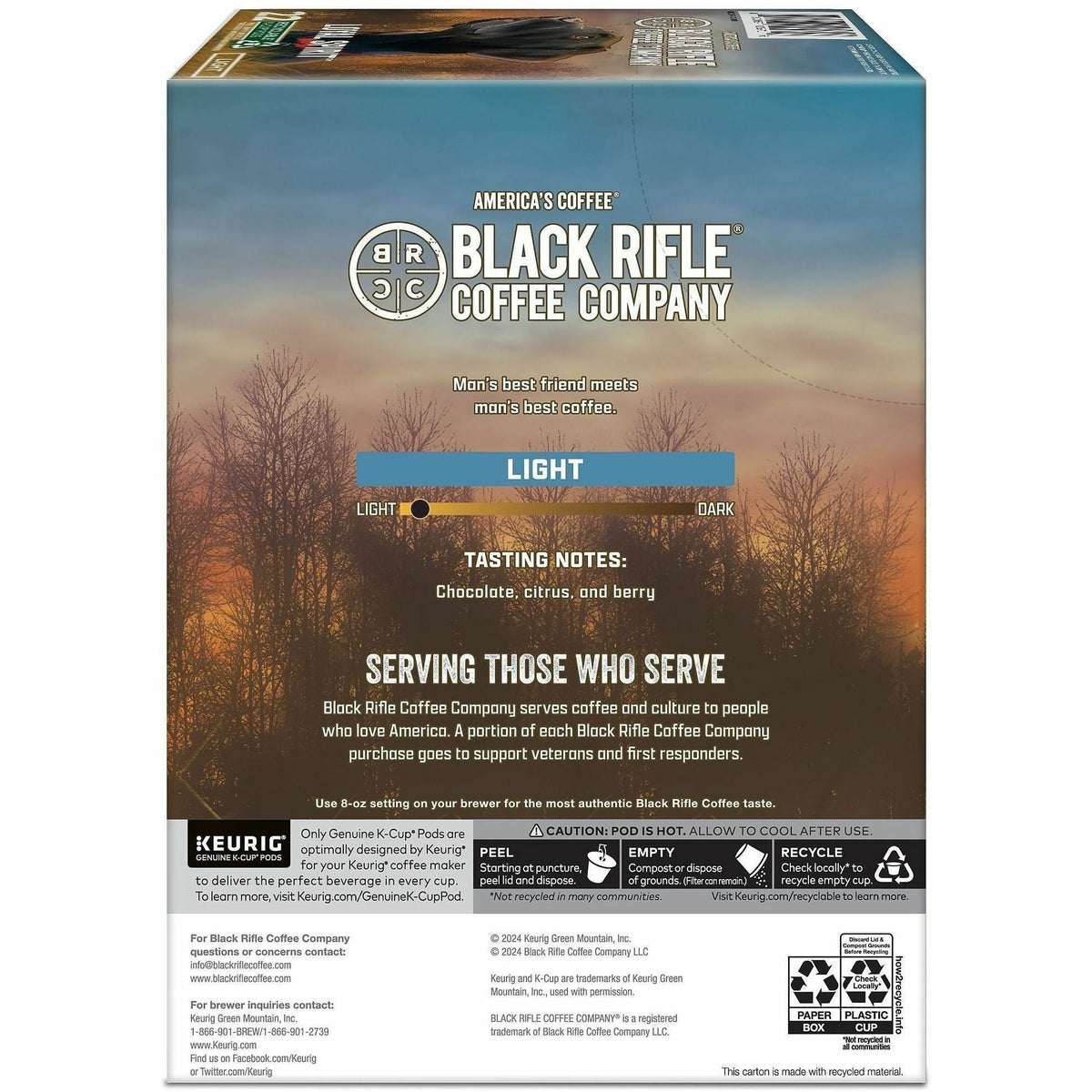 Black Rifle K-Cup, Pod Coffee Loyal Spirit K-Cup Coffee Pods
