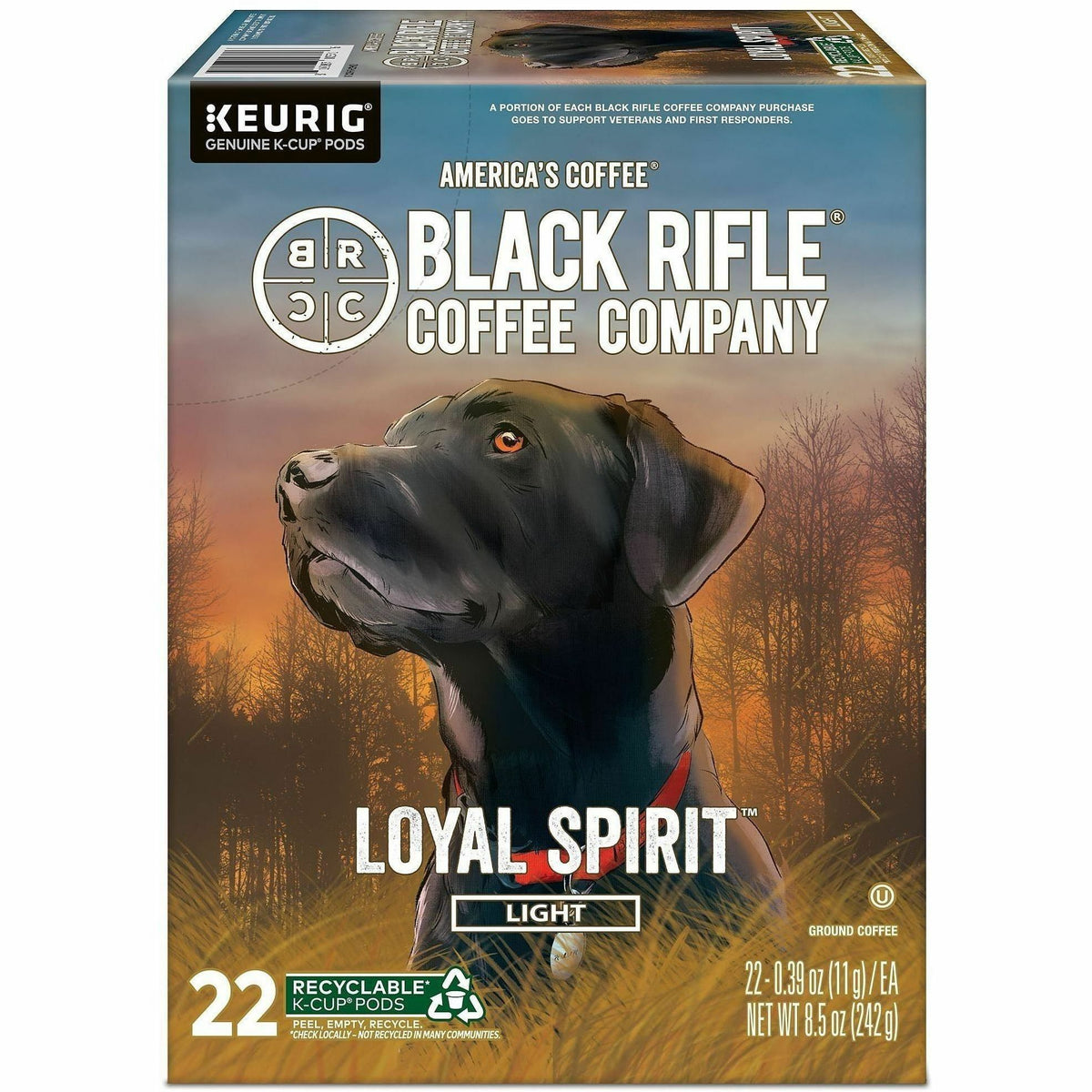 Black Rifle K-Cup, Pod Coffee Loyal Spirit K-Cup Coffee Pods