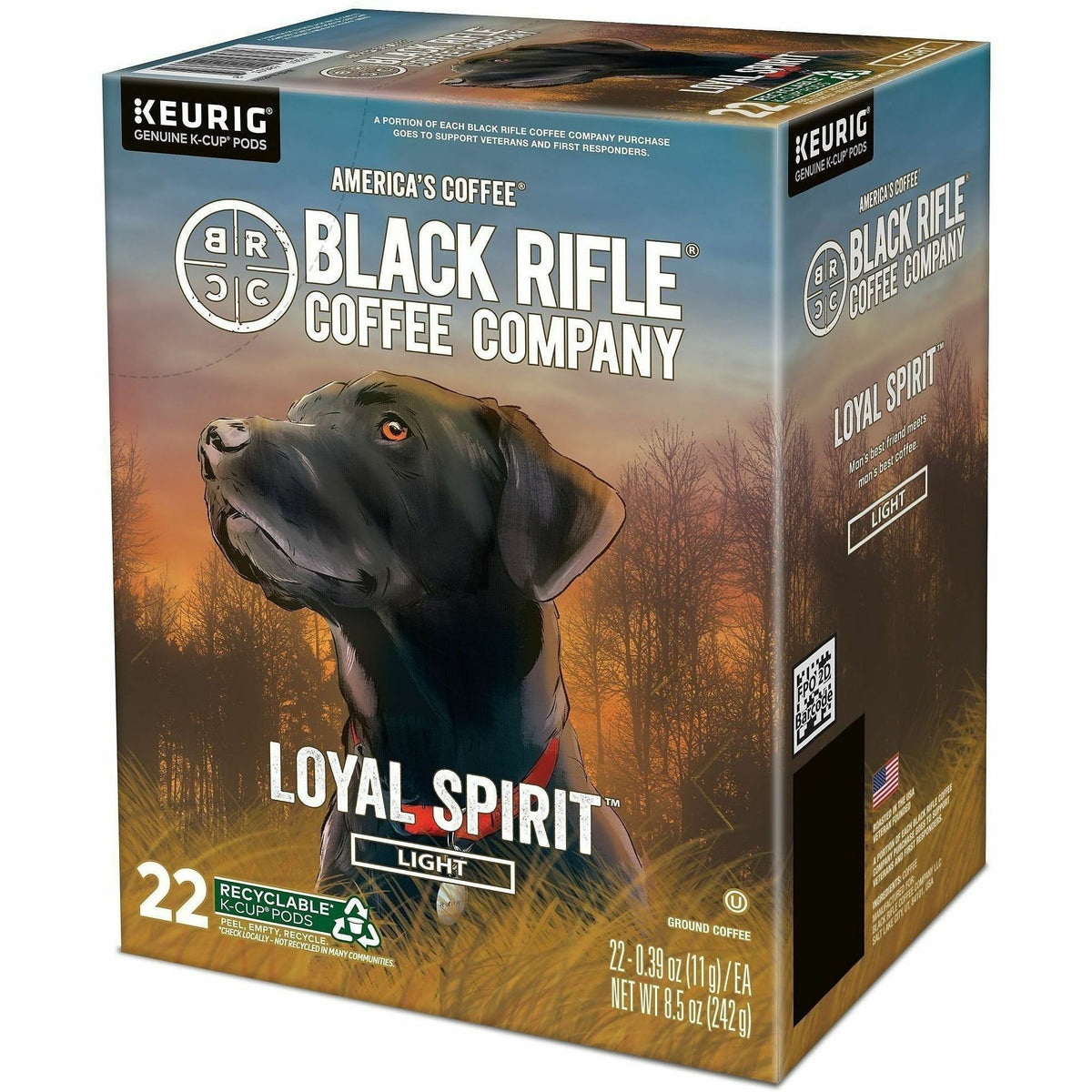 Black Rifle K-Cup, Pod Coffee Loyal Spirit K-Cup Coffee Pods