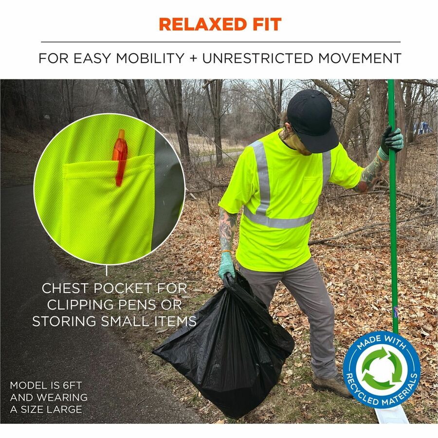 Ergodyne 8289-ECO Recycled Hi-Vis T-Shirt