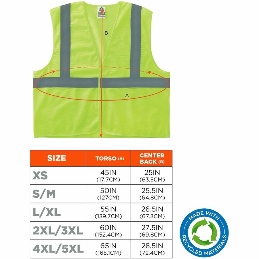 Ergodyne GloWear 8205HL-ECO Recycled Hi-Vis Vests
