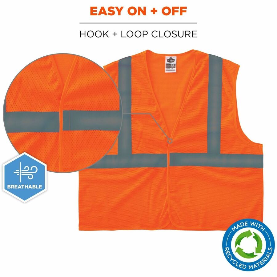 Ergodyne GloWear 8205HL-ECO Recycled Hi-Vis Vests