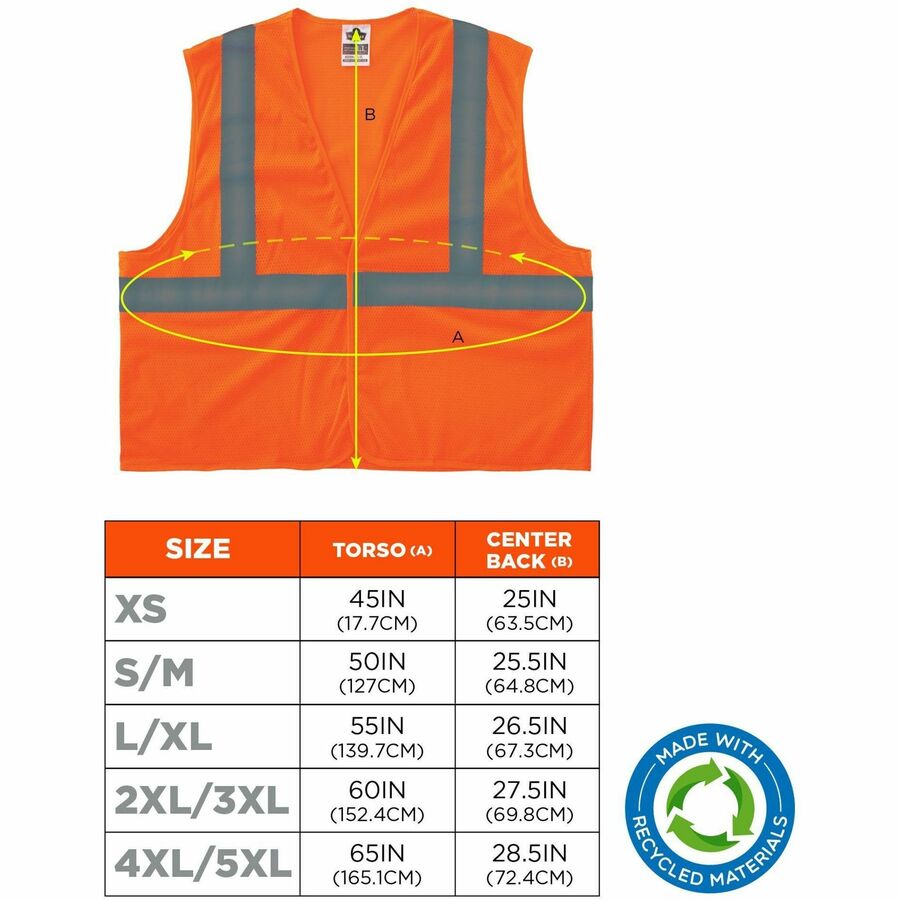 Ergodyne GloWear 8205HL-ECO Recycled Hi-Vis Vests