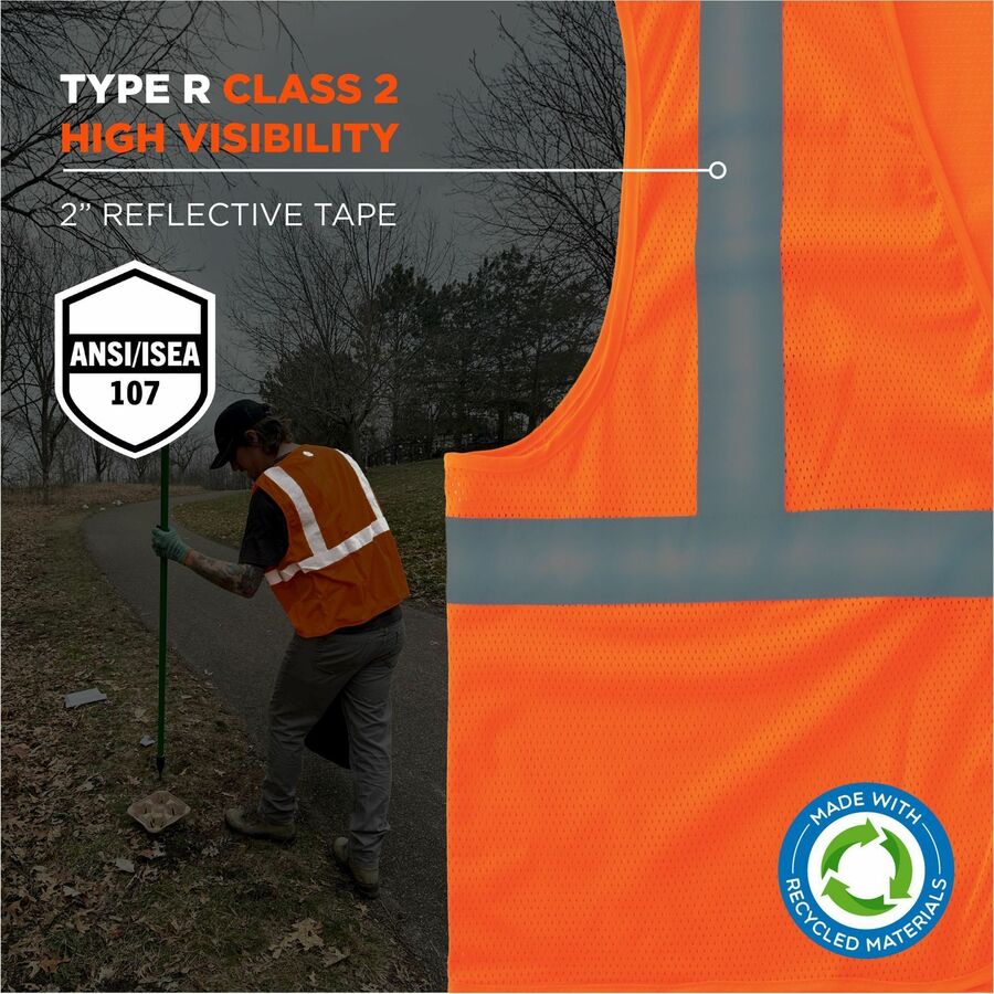 Ergodyne GloWear 8205HL-ECO Recycled Hi-Vis Vests