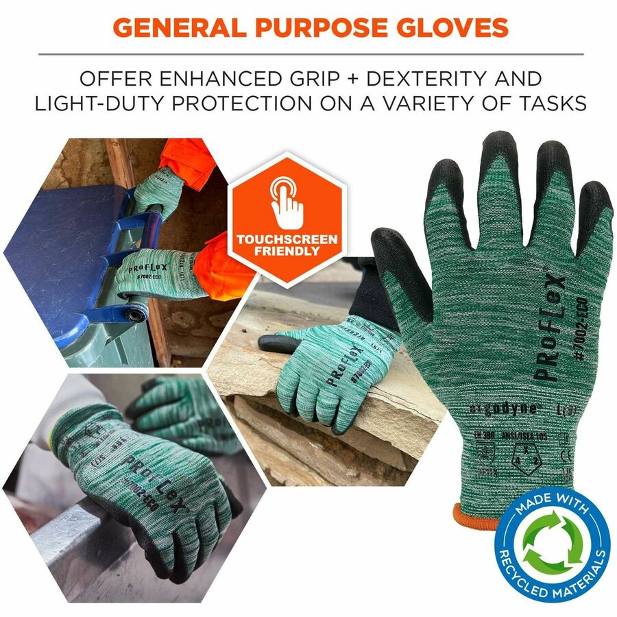 Ergodyne 7002-ECO Recycled PU-Coated Gloves