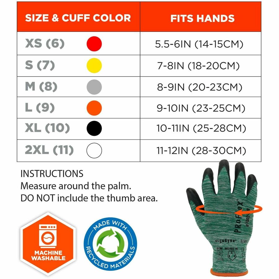 Ergodyne 7002-ECO Recycled PU-Coated Gloves