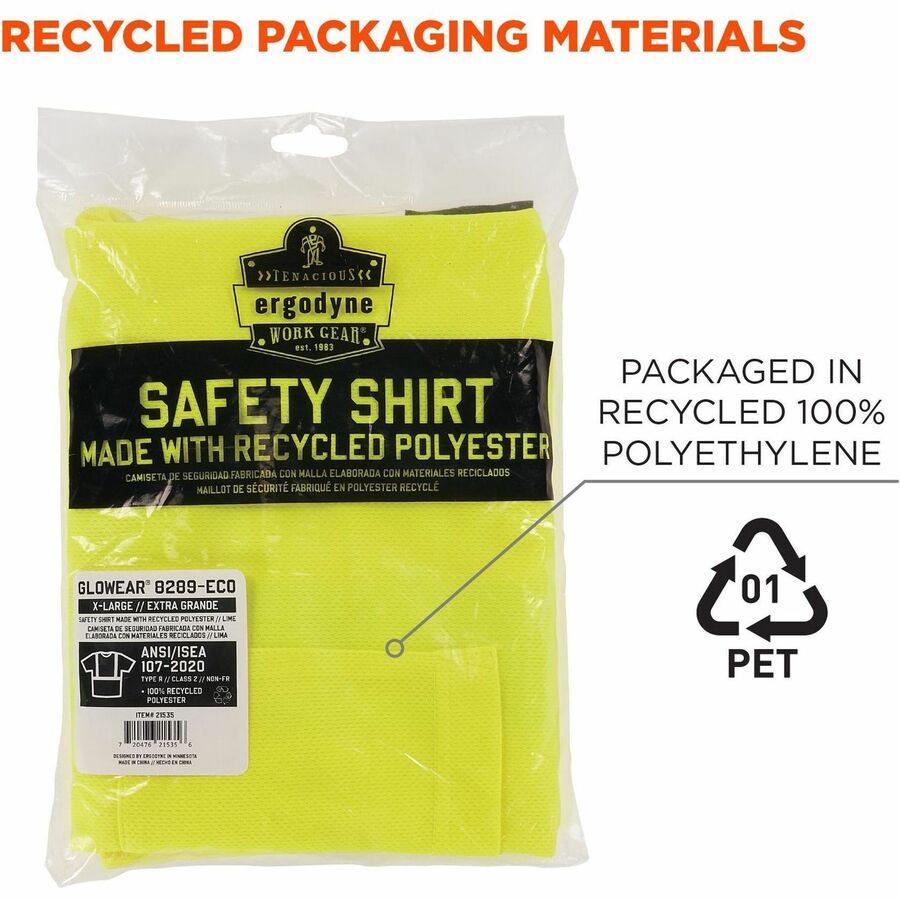 Ergodyne 8289-ECO Recycled Hi-Vis T-Shirt