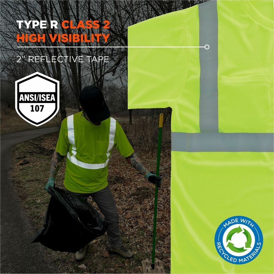 Ergodyne 8289-ECO Recycled Hi-Vis T-Shirt