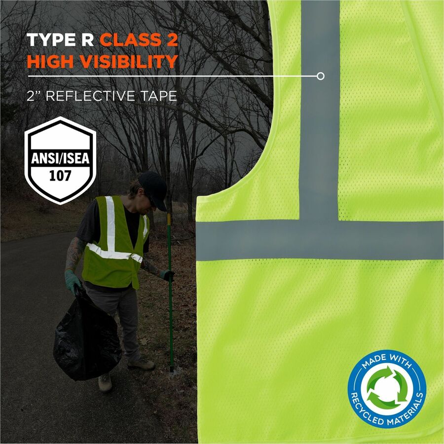 Ergodyne GloWear 8205HL-ECO Recycled Hi-Vis Vests
