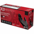 X3 Industrial Black Nitrile Disposable Gloves