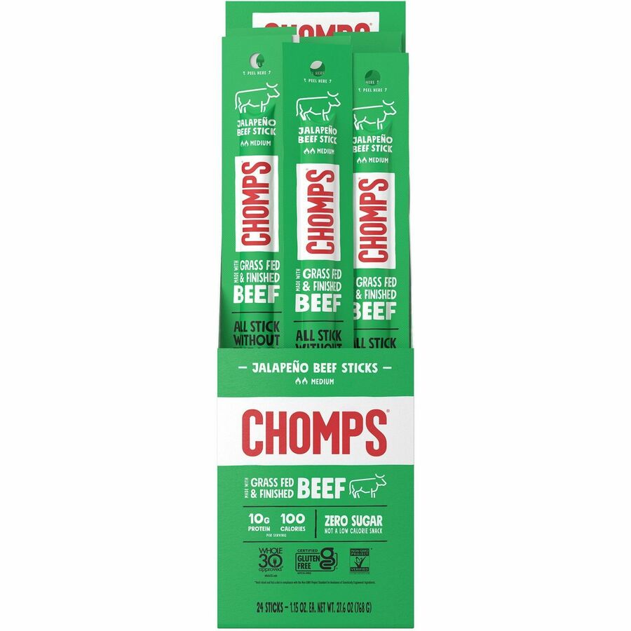 CHOMPS Jalapeno Beef Snack Sticks