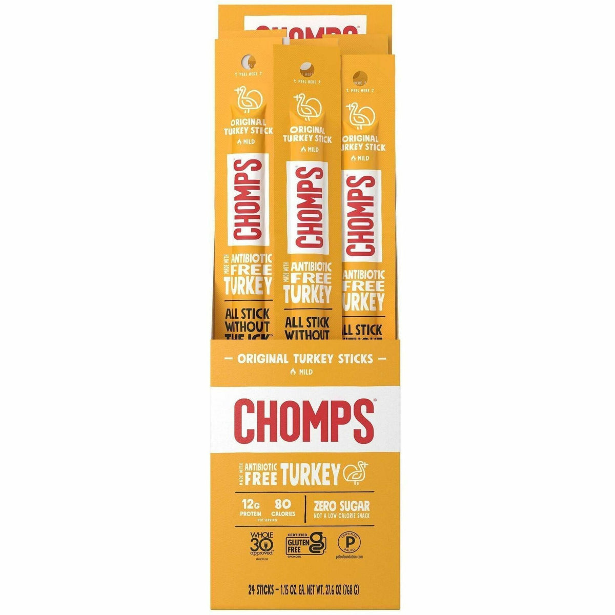 CHOMPS Original Turkey Snack Sticks