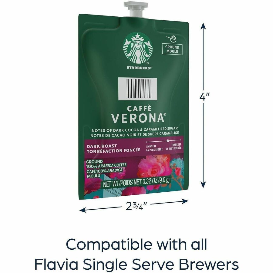 Flavia Freshpack Starbucks Caffe Verona Dark Roast Coffee