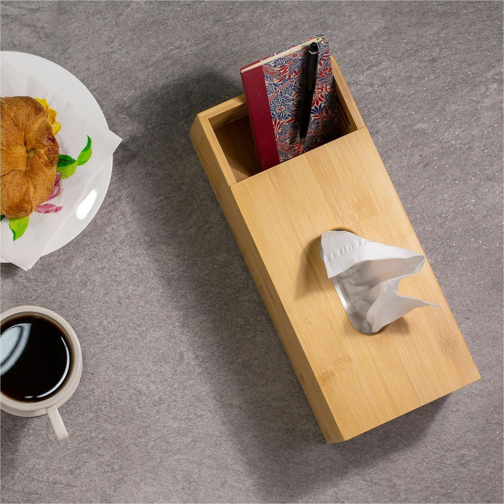Officemate Bamboo Tissue Box